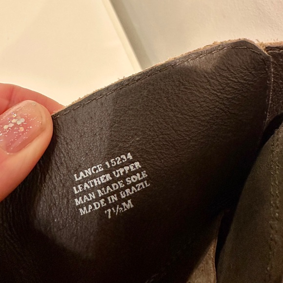 Matisse Olive Green Leather “Lance” Combat Buckle Zip & Lace Up Boots 7 1/2 - Picture 6 of 12